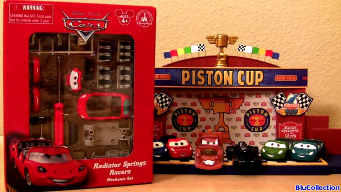 CARS Radiator Springs Mechanic Set Lightning McQueen Cars Land Radiator Springs Racers Assembly Toy