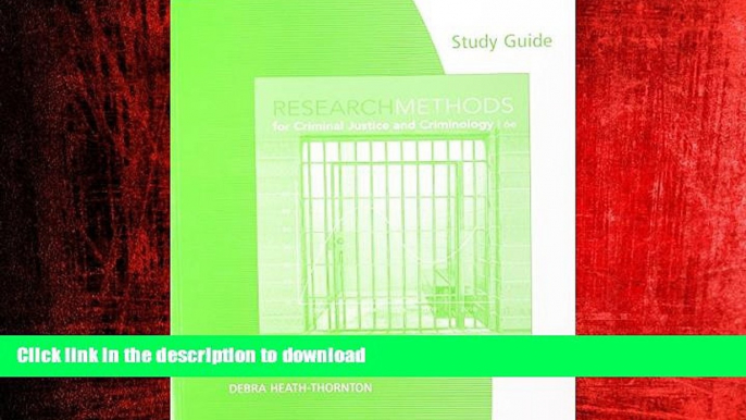 FAVORIT BOOK Study Guide for Maxfield/Babbie s Research Methods for Criminal Justice and