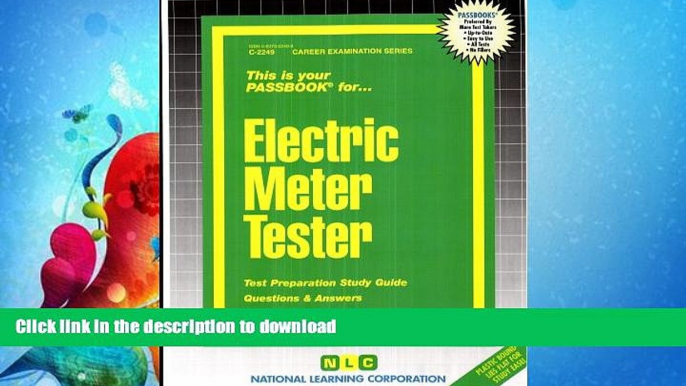 READ BOOK  Electric Meter Tester(Passbooks)  BOOK ONLINE