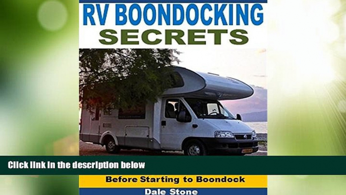 Big Deals  RV Boondocking Secrets  Best Seller Books Most Wanted