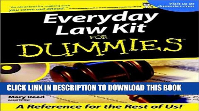 [Read PDF] Everyday Law Kit For Dummies? (For Dummies (Lifestyles Paperback)) Ebook Online