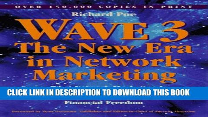 [PDF] Wave 3: The New Era in Network Marketing (2 audiocassettes) Full Colection