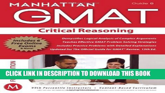 [PDF] Critical Reasoning GMAT Strategy Guide, 5th Edition (Manhattan GMAT Preparation Guide: