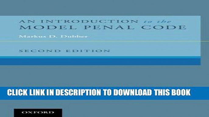 [PDF] An Introduction to the Model Penal Code [Full Ebook]