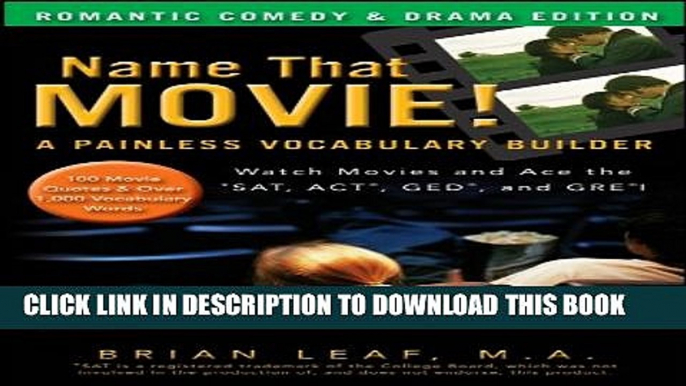 [PDF] Name That Movie! A Painless Vocabulary Builder Romantic Comedy   Drama Edition: Watch Movies