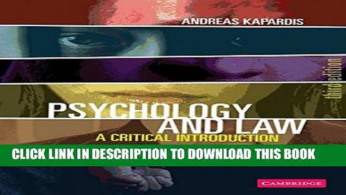 [PDF] Psychology and Law: A Critical Introduction [Online Books]