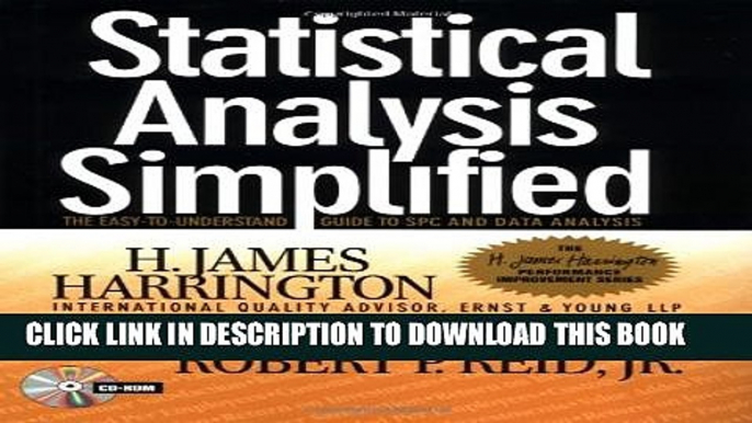 New Book Statistical Analysis Simplified: The Easy-to-Understand Guide to SPC and Data Analysis