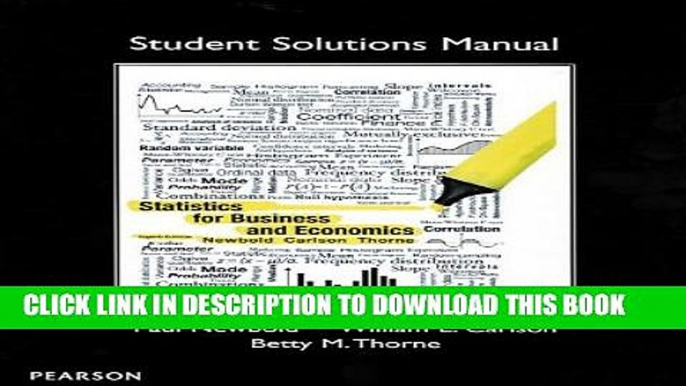 [PDF] Student Solutions Manual for Statistics for Business and Economics Popular Colection