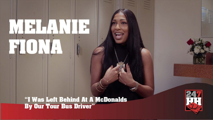 Melanie Fiona - I Was Left Behind At A McDonalds By Our Tour Bus Driver (247HH Wild Tour Stories) (247HH Wild Tour Stories)