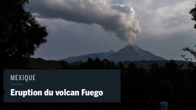 Timelapse du volcan Fuego en éruption à Colima au Mexique