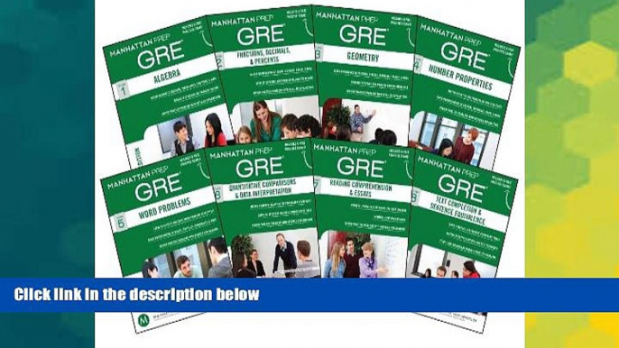 Big Deals  Manhattan Prep GRE Set of 8 Strategy Guides (Manhattan Prep GRE Strategy Guides)  Free