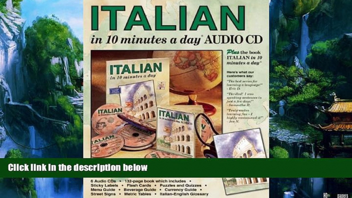 Big Deals  ITALIAN in 10 minutes a dayÂ® AUDIO CD.  Full Ebooks Most Wanted