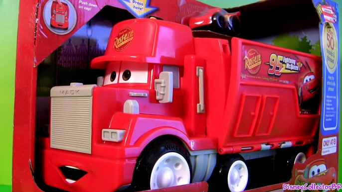 Wheelies Cars Mack Truck Hauler Radiator Springs Playset Disney Pixar Lightning McQueen Talking Mack