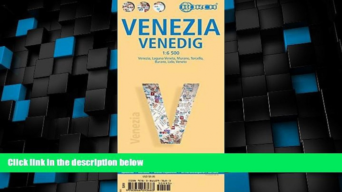 Big Deals  Laminated Venice Map by Borch (English, Spanish, French, Italian and German) (English,