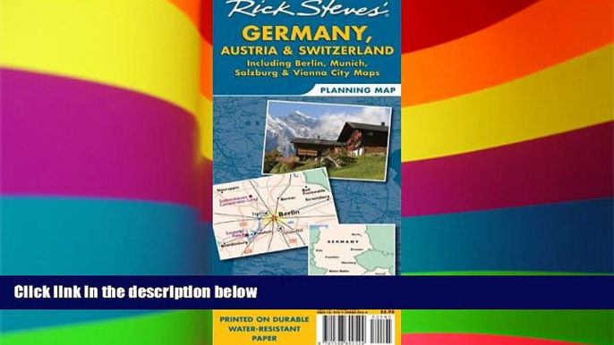 Big Deals  Rick Steves  Germany, Austria, and Switzerland Map: Including Berlin, Munich, Salzburg