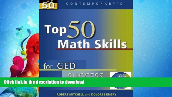 READ BOOK  Top 50 Math Skills for GED Success, Student Text with CD-ROM (GED Calculators)  BOOK