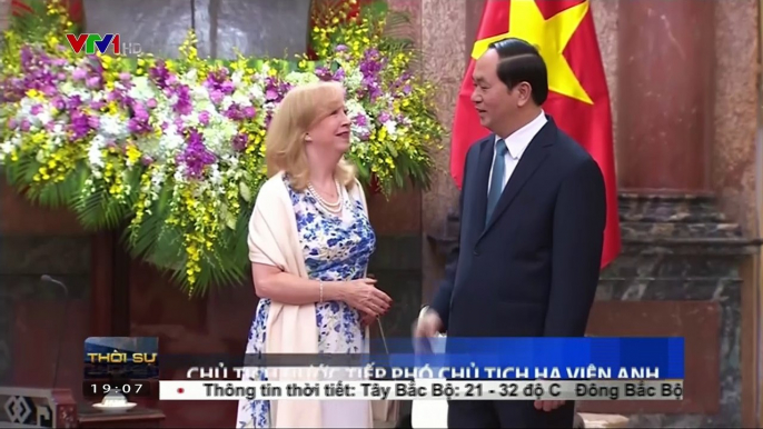 Chủ tịch nước Trần Đại Quang tiếp phó Chủ tịch hạ viện Anh