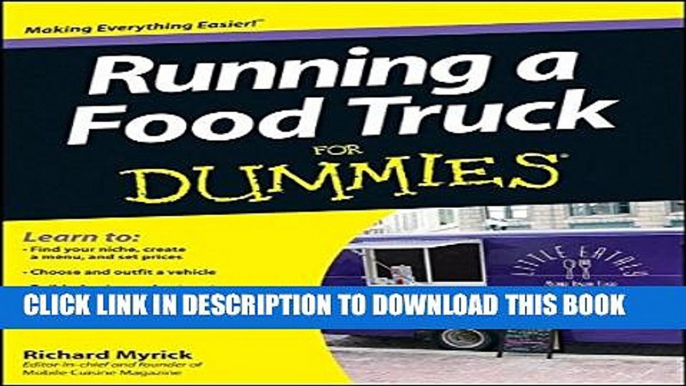 New Book Running a Food Truck For Dummies