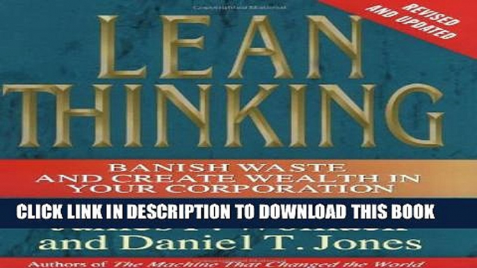 Collection Book Lean Thinking, Second Edition: Banish Waste and Create Wealth in Your Corporation