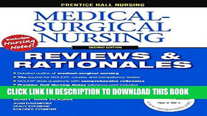 [PDF] Prentice-Hall Nursing Reviews   Rationales: Medical-Surgical Nursing, 2nd Edition Popular