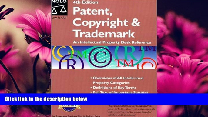 complete  Patent, Copyright   Trademark (Patent, Copyright   Trademark: An Intellectual Property