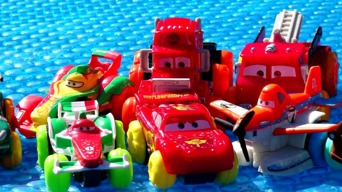 Disney Pixar Cars Lightning McQueen, Mater, Red, Mack and more Hydro Wheels Pool Fun Ramp