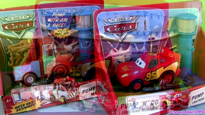 Cars 2 Relampago McQueen Pump and Go Disney Pixar Cars2 with Mater Lightning McQueen