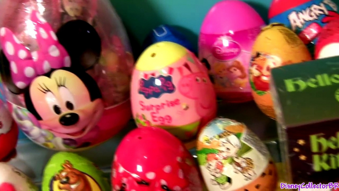 Huge Minnie Mouse Easter Eggs SURPRISE PeppaPig Disney Princess Kinder Choco HelloKitty Funtoys