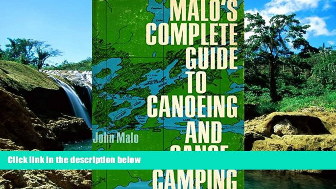 Big Deals  Malo s Complete Guide to Canoeing and Canoe-Camping  Best Seller Books Best Seller