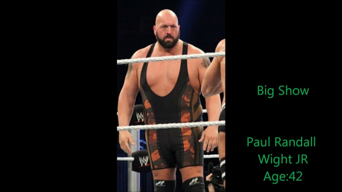 wwe wrestlers real names and ages