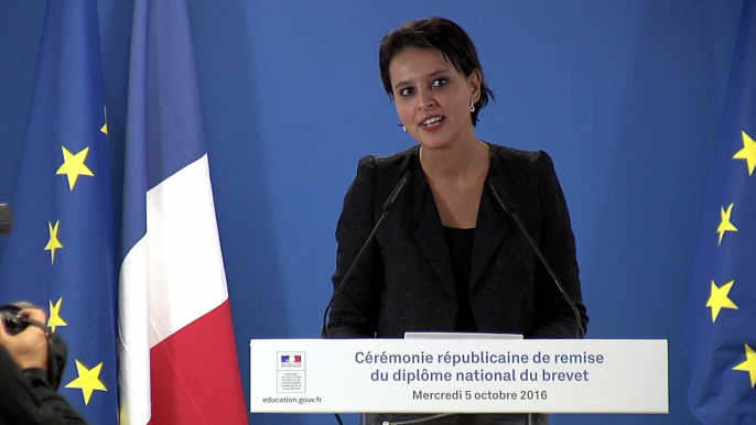 [ARCHIVE] Cérémonie républicaine de remise du diplôme national du brevet : discours de Najat Vallaud-Belkacem