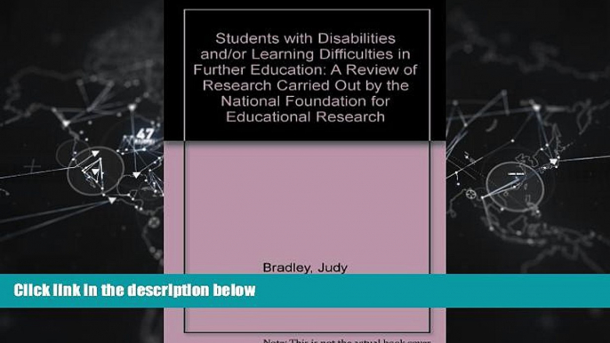 EBOOK ONLINE  Students with Disabilities and/or Learning Difficulties in Further Education: A