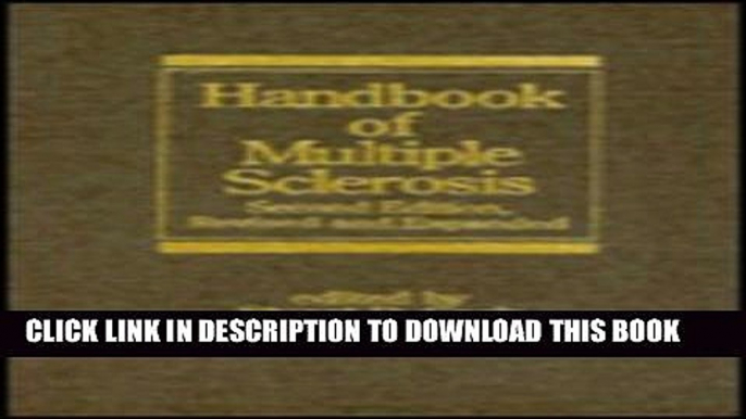 [PDF] Handbook of Multiple Sclerosis: Neurological Disease and Therapy, Volume 43 Popular Online