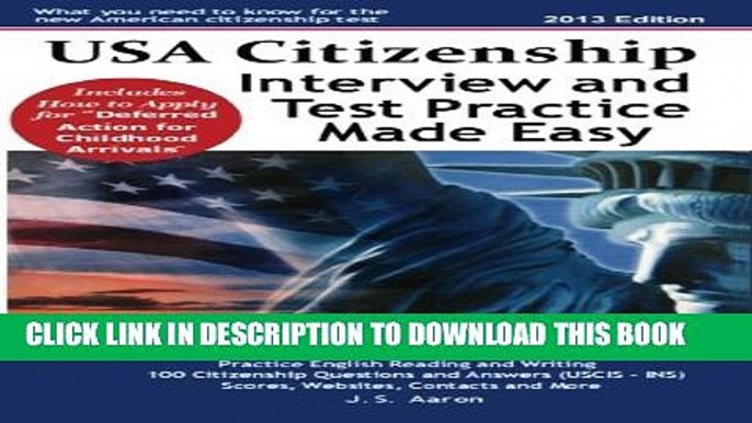 [PDF] USA Citizenship Interview and Test Practice Made Easy Popular Collection