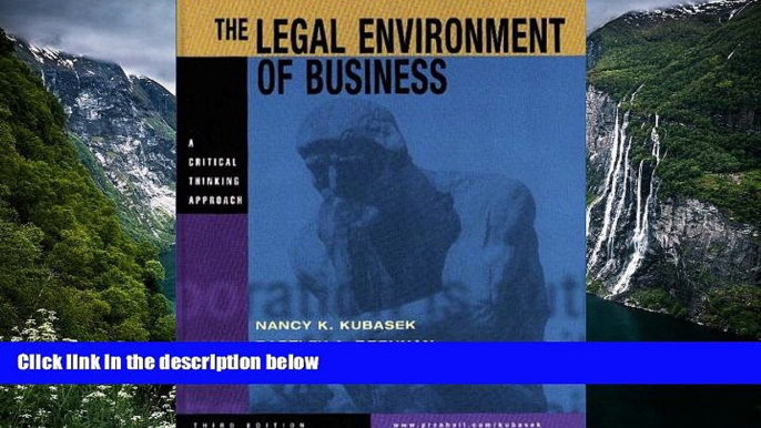 READ NOW  The Legal Environment of Business: A Critical Thinking Approach  READ PDF Online Ebooks