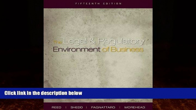 Big Deals  The Legal and Regulatory Environment of Business  Full Ebooks Most Wanted