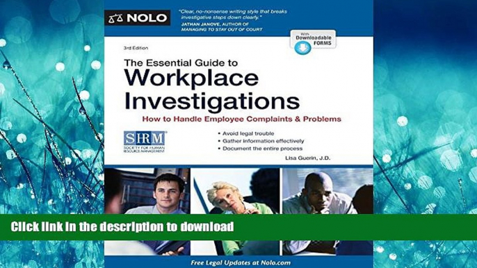 FAVORIT BOOK The Essential Guide to Workplace Investigations: How to Handle Employee Complaints