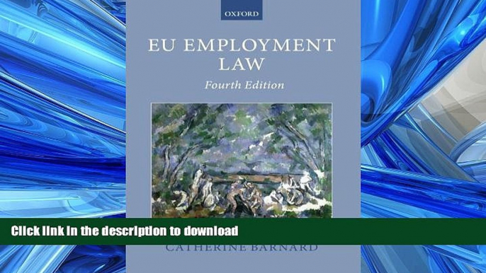 READ THE NEW BOOK EU Employment Law (Oxford European Union Law Library) READ EBOOK