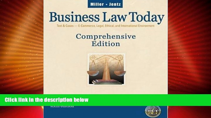 Big Deals  Business Law Today, Comprehensive (6th Edition) Text Only  Best Seller Books Best Seller