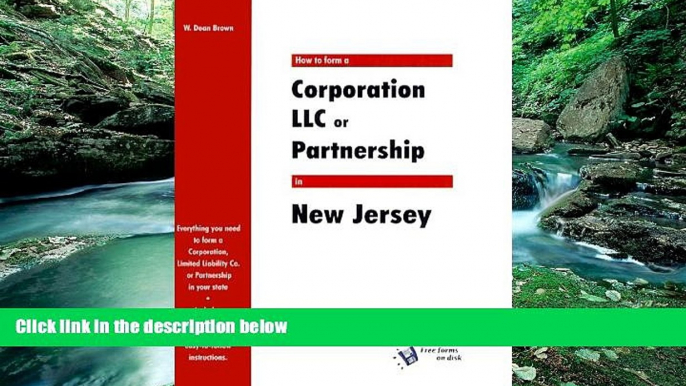 Deals in Books  How to Form a Corporation, LLC or Partnership in New Jersey (QuickStart)  Premium