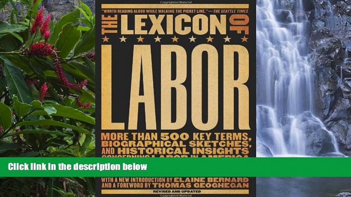 Deals in Books  The Lexicon of Labor: More Than 500 Key Terms, Biographical Sketches, and