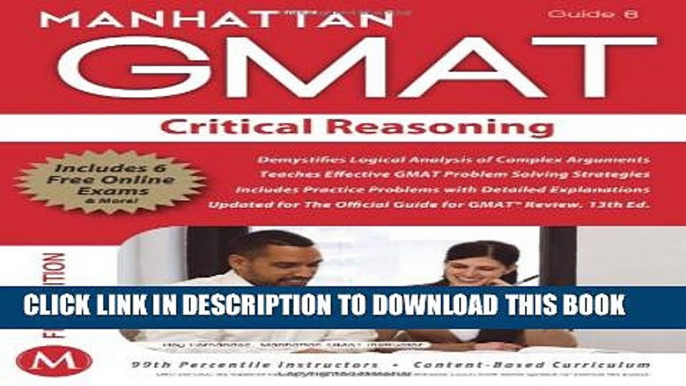 [PDF] Critical Reasoning GMAT Strategy Guide, 5th Edition (Manhattan GMAT Preparation Guide: