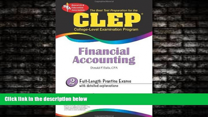 FREE DOWNLOAD  CLEPÂ® Financial Accounting (CLEP Test Preparation)  BOOK ONLINE