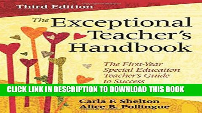 Collection Book The Exceptional Teacher s Handbook: The First-Year Special Education Teacher s