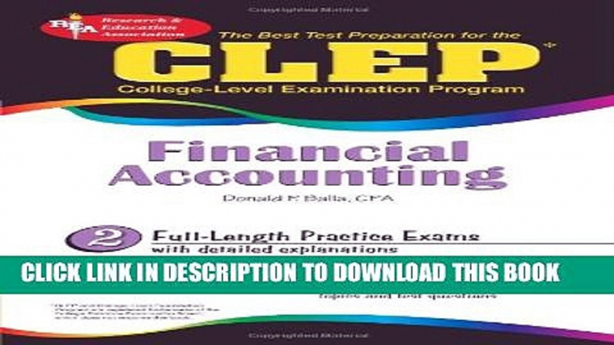 [PDF] CLEPÂ® Financial Accounting (CLEP Test Preparation) Full Colection