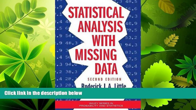 Choose Book Statistical Analysis with Missing Data