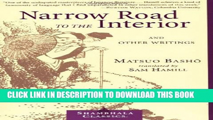 New Book Narrow Road to the Interior and Other Writings