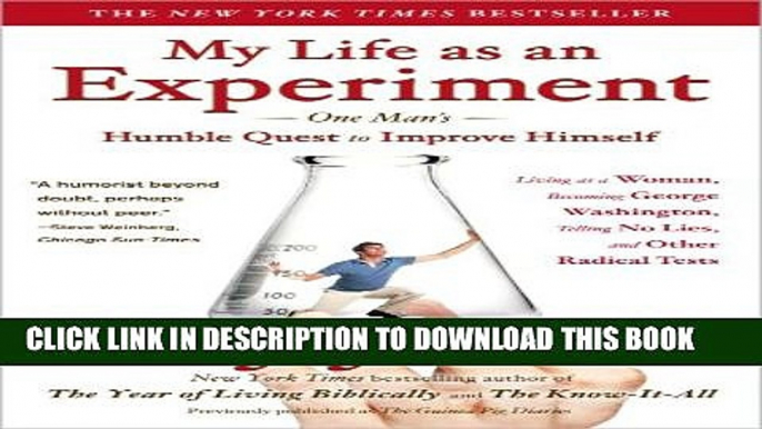 New Book My Life as an Experiment