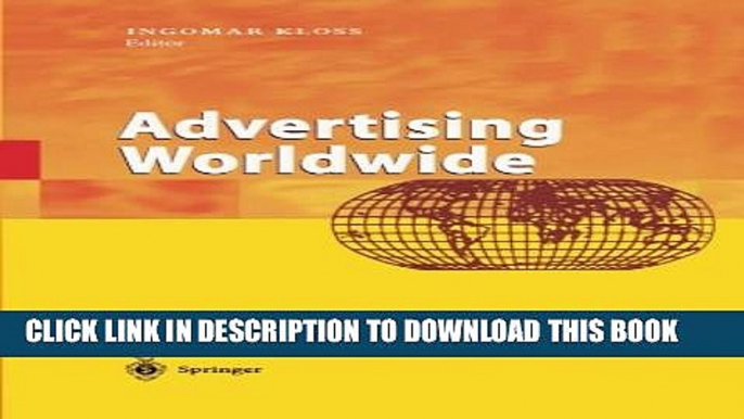 [New] Advertising Worldwide: Advertising Conditions in Selected Countries Exclusive Online