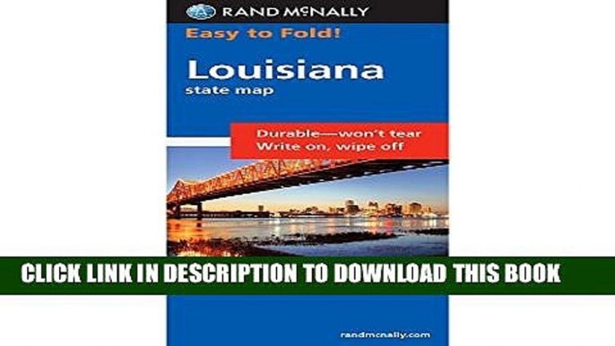 New Book Rand McNally Easy to Fold: Louisiana (Laminated) (Rand McNally Easyfinder)